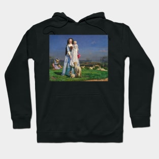 Pretty Baa-Lambs by Ford Madox Brown Hoodie